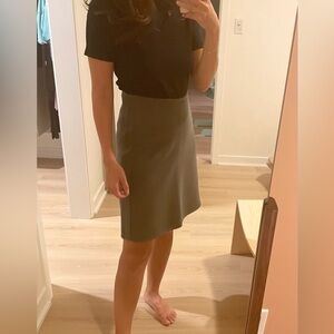 NWOT, dark green wool COS skirt, size 2